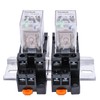 mxuteuk 2pcs JQX-13FL DC 24V Coil 8 Pin 10A DPDT
