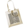 ApeWear Joy Division Unknown Pleasures Jute Tote Bag Beige, beige