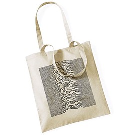 ApeWear Joy Division Unknown Pleasures Jute Tote Bag Beige, beige