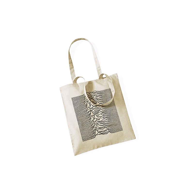 ApeWear Joy Division Unknown Pleasures Jute Tote Bag Beige, beige
