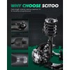 SCITOO 8pcs Front Suspension Kit Inner Outer Tie Rod End