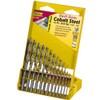 IVY Classic 04190 13-Piece Cobalt Steel Drill Bit Set, 135-Degree