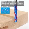 EANOSIC Compression Spiral Router Bits 1/4" Shank,1-1/4" Cutting Length, Extra