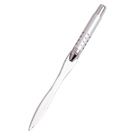 AUEAR, Silver Metal Letter Opener Hand Envelope Slitter for Office Home Supplies