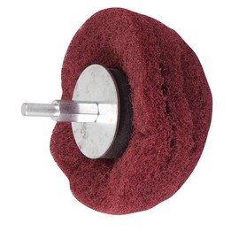 Dapetz ® Dome Shaped Sanding Mop 100mm 240 Grit Nylon Fibre 6mm Arbor Drilling Accessories On Flat Interior and Irregular Surfaces for Sanding and Cleaning Wood and Metal