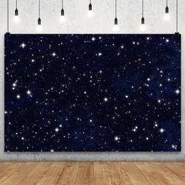 YongFoto Night Sky Stars Backdrop 10x8ft Universe Space Starry Galaxy Stars Photography Background Birthday Wedding Baby Shower Party Banner Decorations Photo Studio Booth Props Portrait Photoshoot