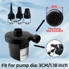 3 Set Air Pump Nozzles for Inflatables, Black Air Pump
