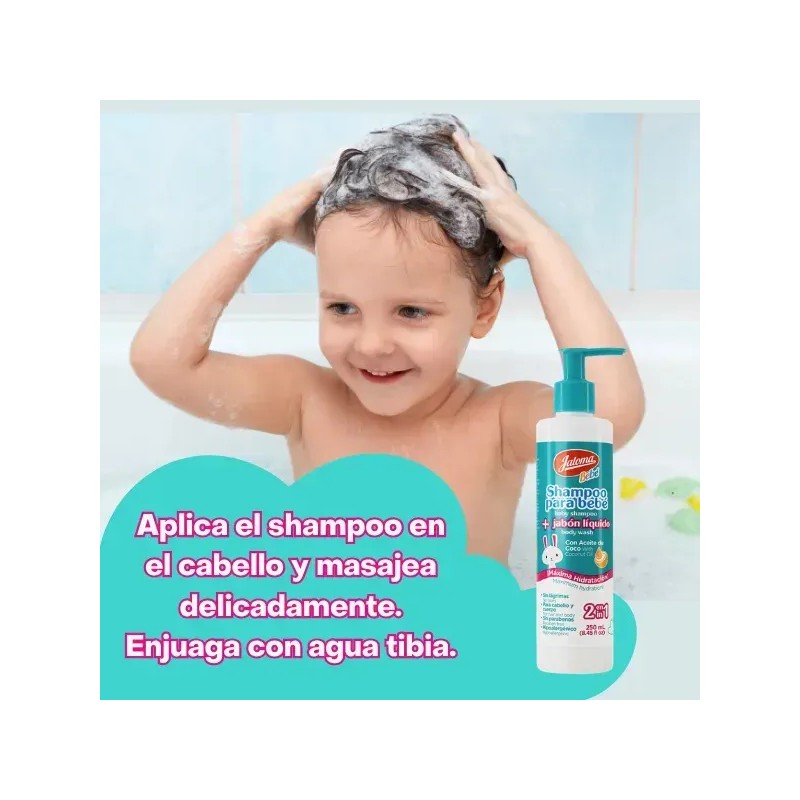 Jaloma Shampoo Para Bebé 2 En 1, Cabello Y Cuerpo,