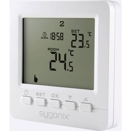 Sygonix SY-4500818 Room Thermostat Flush-Mounted Weekly Program Pack of 1
