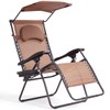 S AFSTAR Zero Gravity Chair with Shade Canopy, Reclining Lounge