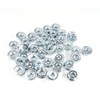 Fifty (50) 1/4-20 Zinc Plated Serrated Flange Hex Lock Nuts