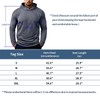 Zengjo Athletic Hoodies for Men Lightweight Pull Over(Steel Grey,Large)
