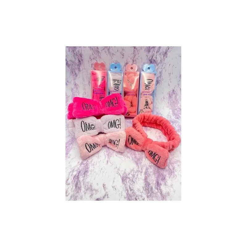 4 Banda Sujetadora Cabello Maquillaje Diadema Spa Skincare