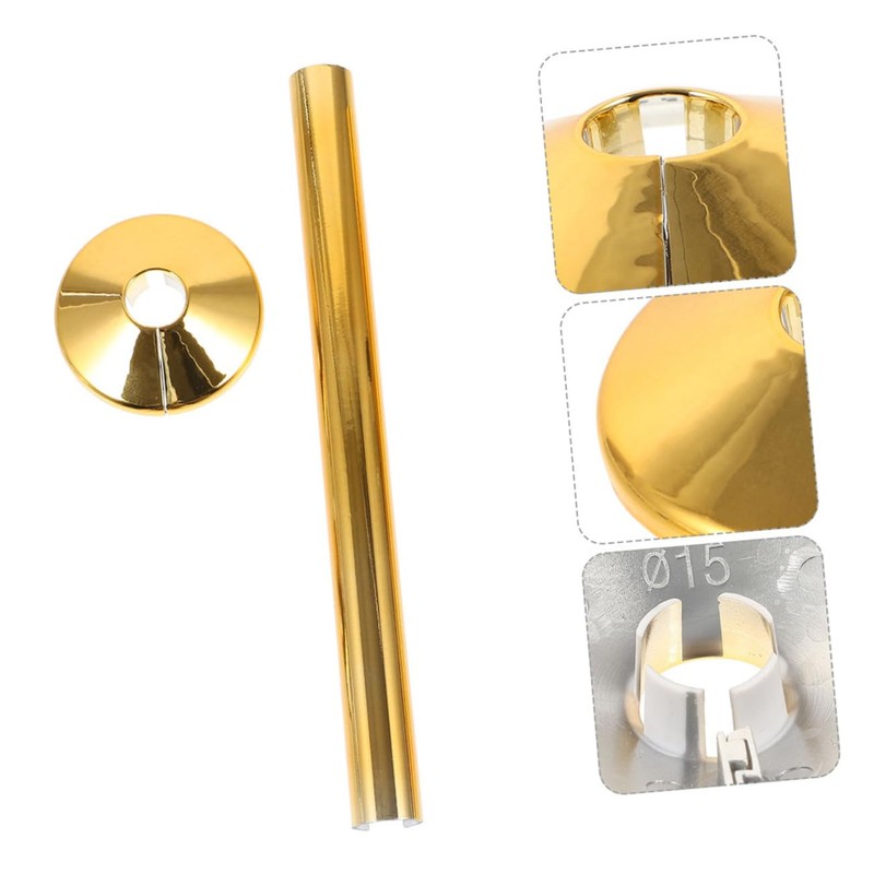 TEHAUX 1 Set Decorative Pipe Flange Cover Collar Pipe Stylish