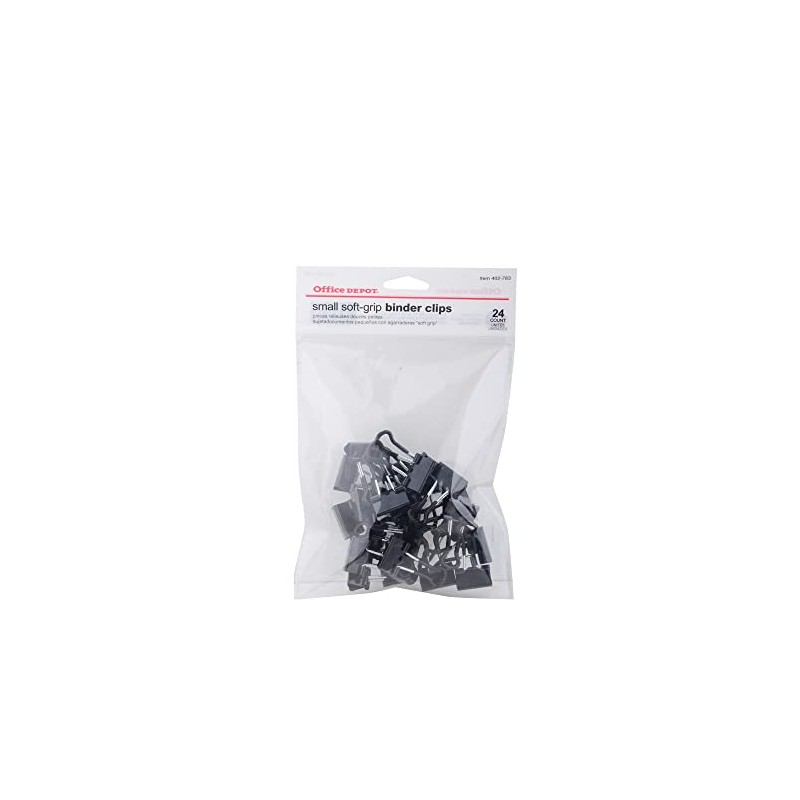 Office Depot® Brand Binder Clips, Small, 3/4" Wide, 3/8" Capacity,