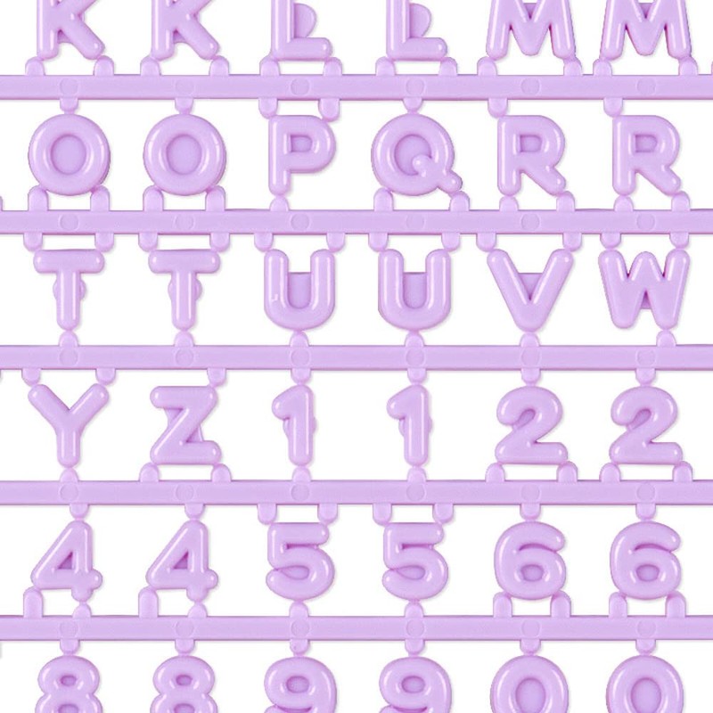 Sanrio 292966 Custom Alphabet Parts, Purple