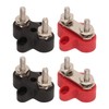 4Pcs Battery Power Stud M6 Dual Distribution Terminal Junction Post