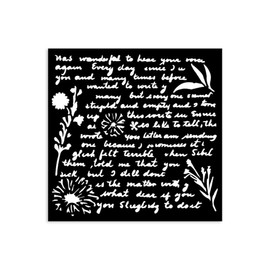 Stamperia - Thick Stencils for Scrapbooks, Albums, Cards, Bullet Journalling, and More, Flexible Material, Easy to Clean, Perfect for Crafts and Gifting (Favourites Refresh, Writings Pattern)
