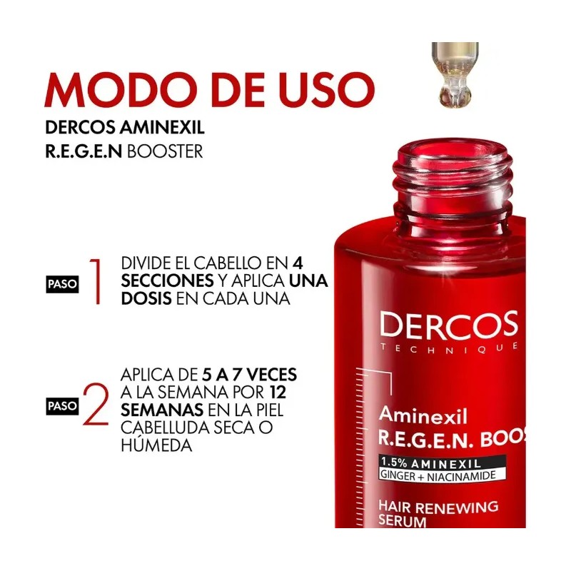 Vichy Dercos Regen Serum 90ml Anticaída Cabello