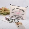 JNIAP Amsterdam Gift Netherlands Bike City Cosmetic Bag Netherlands Trip