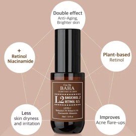 Retinol 0.5% Bakuchiol 2% Serum + Retinol, Cos De Baha