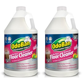 OdoBan Pet Solutions No Rinse Neutral pH Floor Cleaner Concentrate, Made in the USA, Splash O' Citrus Scent, 2 Gallons