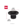 Toilet Flange Twist-N-Set 4 in. Cast Iron Toilet Flange