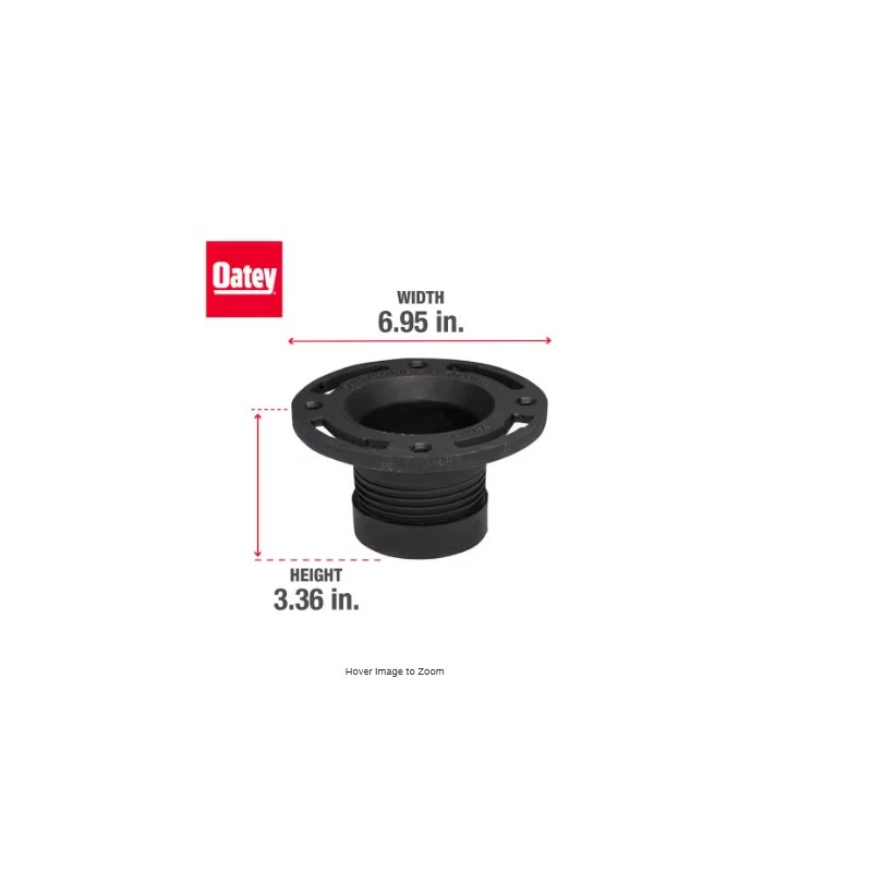 Toilet Flange Twist-N-Set 4 in. Cast Iron Toilet Flange