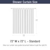 Gibelle Black Grey Shower Curtain Set for Bathroom, Cool Glass
