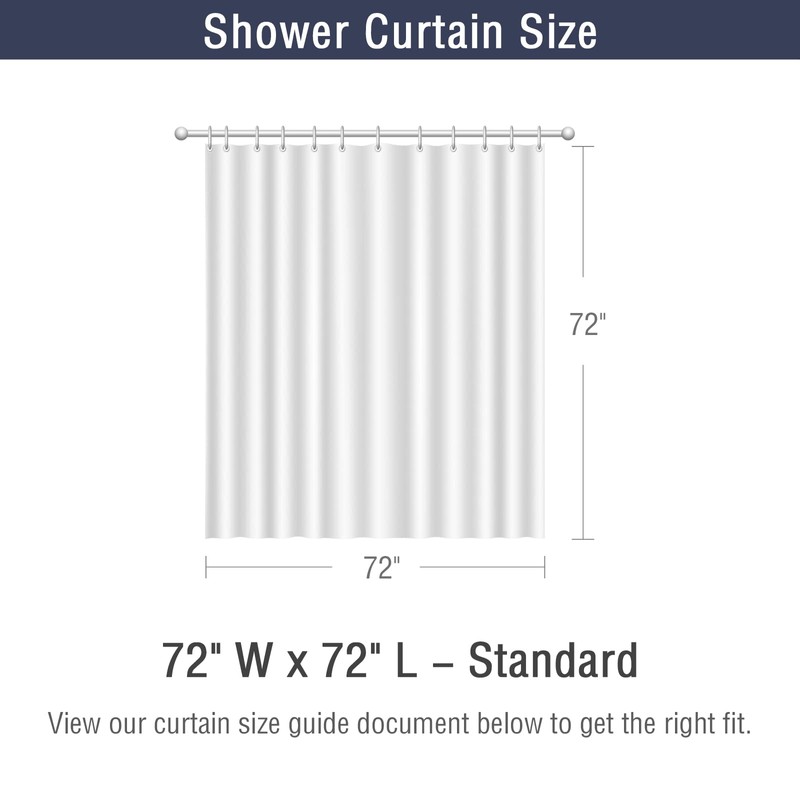 Gibelle Black Grey Shower Curtain Set for Bathroom, Cool Glass