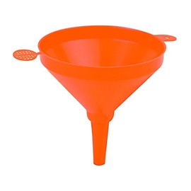 Groz 41936 Conical PE Funnel (Orange), 1.8 Litre (63 oz.) Capacity, 8-11/32" (214 mm) Height x 8-11/32" (212 mm) Dia.