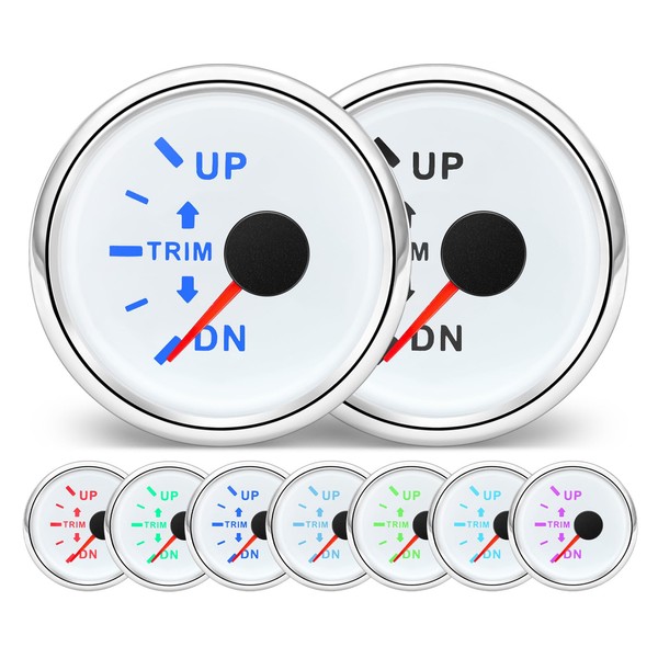 MH Boat Trim Gauge UP DN 0-190ohm Marine Trim Balance