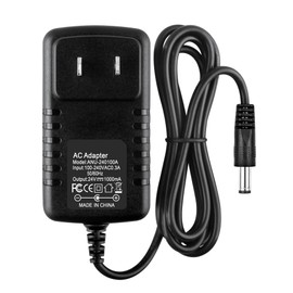 Acdctek 24V 1A DC Power Adapter 24W Supply 100V-240V AC to DC 24 Volt 1000,800,600,400,300,200,100mA Available with 5.5mm x 2.5mm Compatible with 5.5x2.1mm Tip
