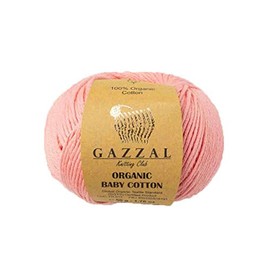 Gazzal 50g Organic Baby Cotton Soft Baby Wool Knitting 100% Cotton Organic 115m/50g Wool Turkish Wool 425