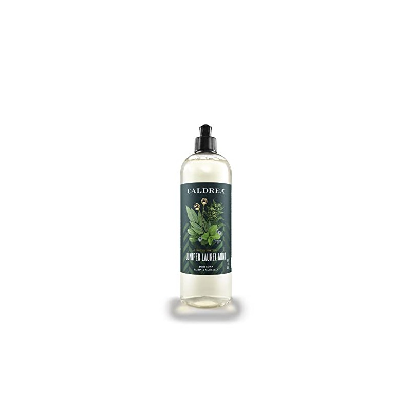 Caldrea Dish Soap, Biodegradable Dishwashing Liquid Made with Soap Bark