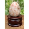 Jet International Natural Sunstone Gemstone Egg 45-50 mm A+ Hand