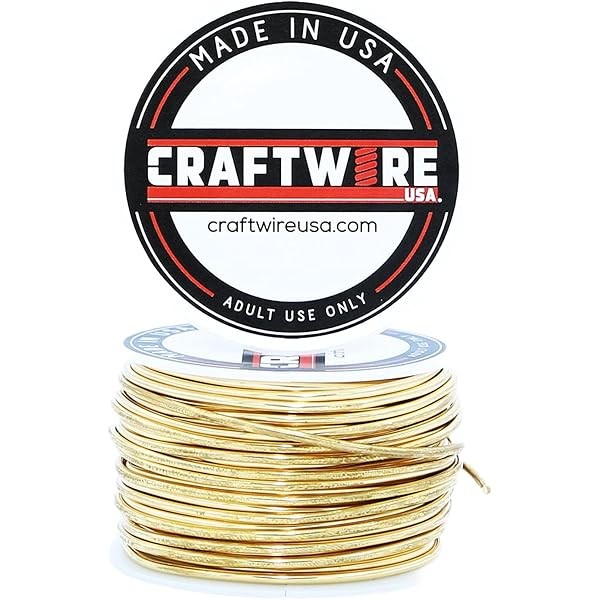 Solid Bare Red Brass Wire Round Selection, Dead Soft, 5OZ,