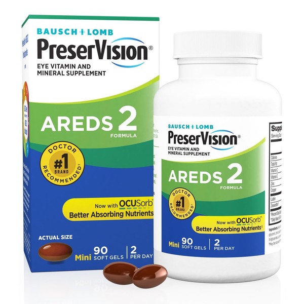PreserVision AREDS 2 Eye Vitamins, #1 Eye Doctor Recommended Brand,