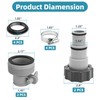 Dimakung 4 Pack 1.25" to 1.5" Pool Hose Adapter A