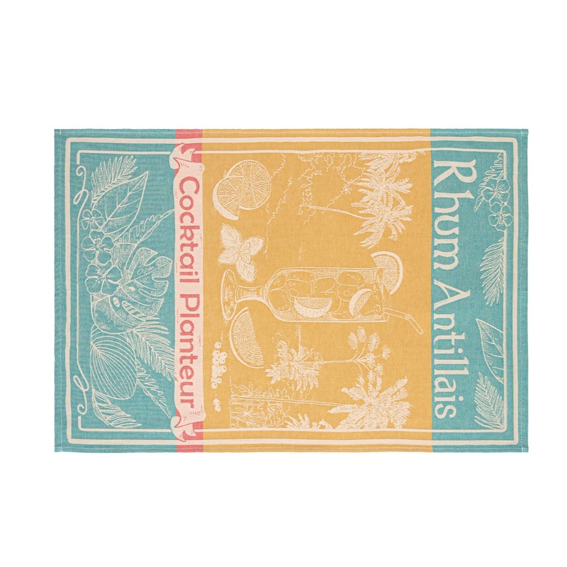 Coucke Tea Towel, Cotton, Caribbean Rum, 50x75cm