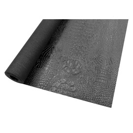 Faux Alligator Leather Crocodile Skin Fabric Alligator Skin Fake Leather Crocodile Fabric Black