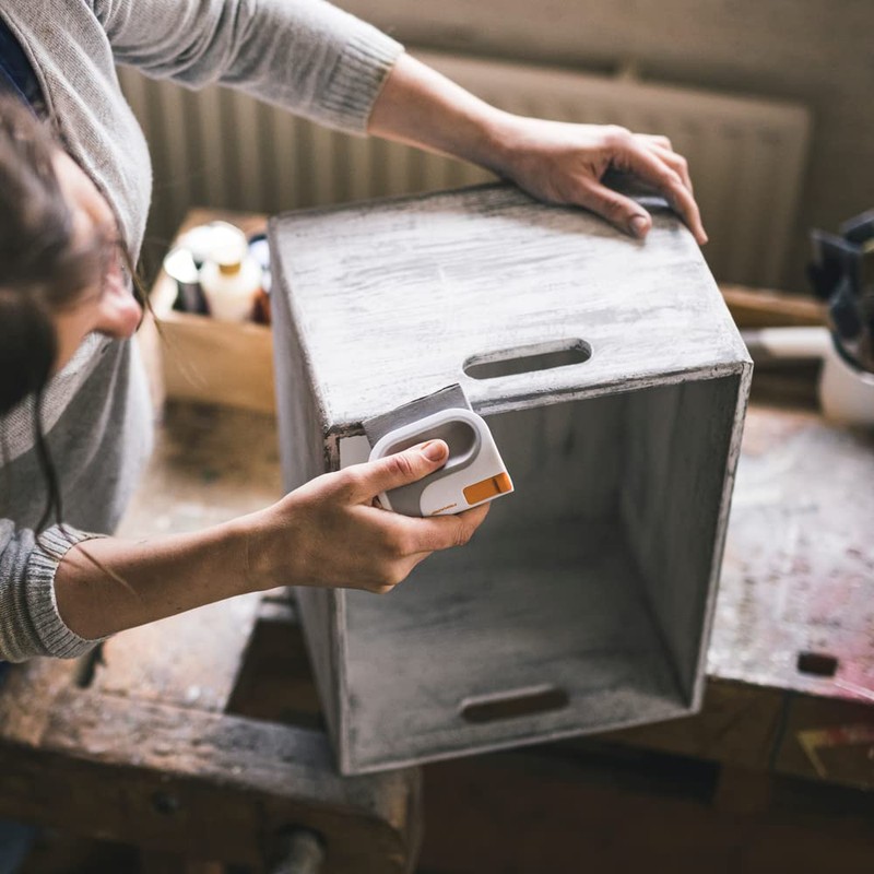 Fiskars DIY Sanding Block, Small, White/Grey