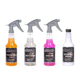 LANE'S Ultimate Interior Package - 32oz - Contains Concentrated Glass Cleaner - Interior Shine to Protect The Leather - Dry Foam Cleaner - New Car Scent