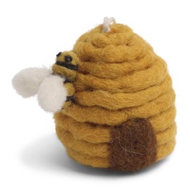 En Gry & SIF - 16313 - Tree Pendant, Beehive, Multi-Colour, Felt, 6 cm, Handmade