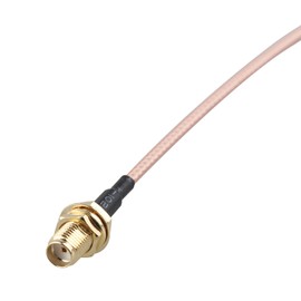 Futheda 2pcs SMA Female Bulkhead Mount to SMA Male WiFi Aerial Antenna Extension Cable RG316 Coaxial Cable 50cm/20 inch for Wireless PCI Express PCIE Network Card WiFi Router USB Adapter