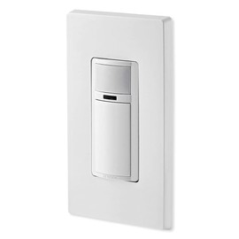 Leviton DVS02-1LW Decora Vacancy Motion Sensor In-Wall Switch, Manual-On, 2A, Single Pole, White