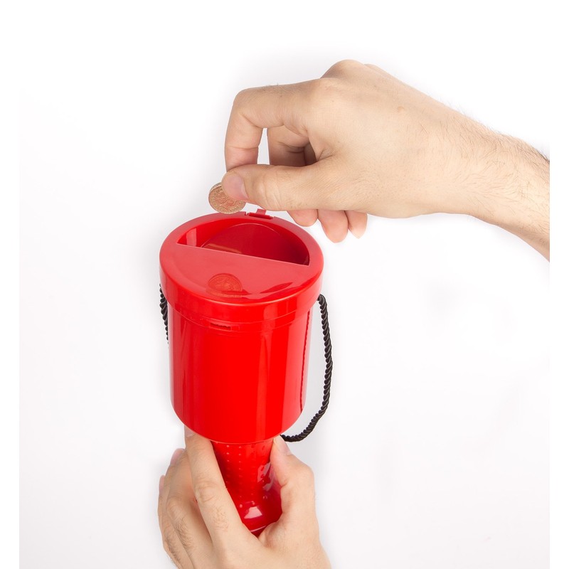 Hand Held Plastic Collection Box. - Coin Collection Box- Donation