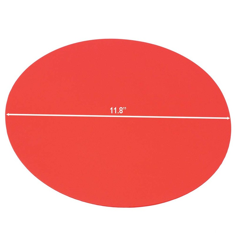 X-Haibei 11.8 Inch Silicone Baking Mat - Non-Stick Round Oven