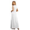GRECERELLE Women's Summer Crew Neck Casual Loose Split Long Maxi