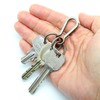 TUNUKE Titanium Carabiner Small Key Chain Keyring Ring Lightweight Mini,